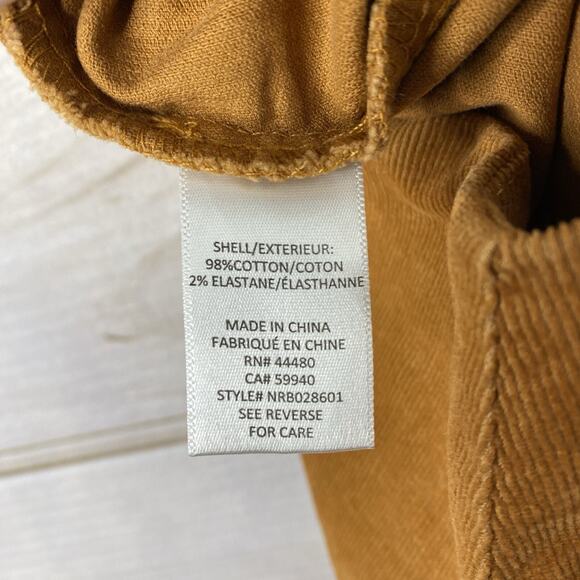 Love Fire Mini Skirt Juniors Size L Rust Orange Corduroy Stretch Back Zip NWT - Picture 8 of 12